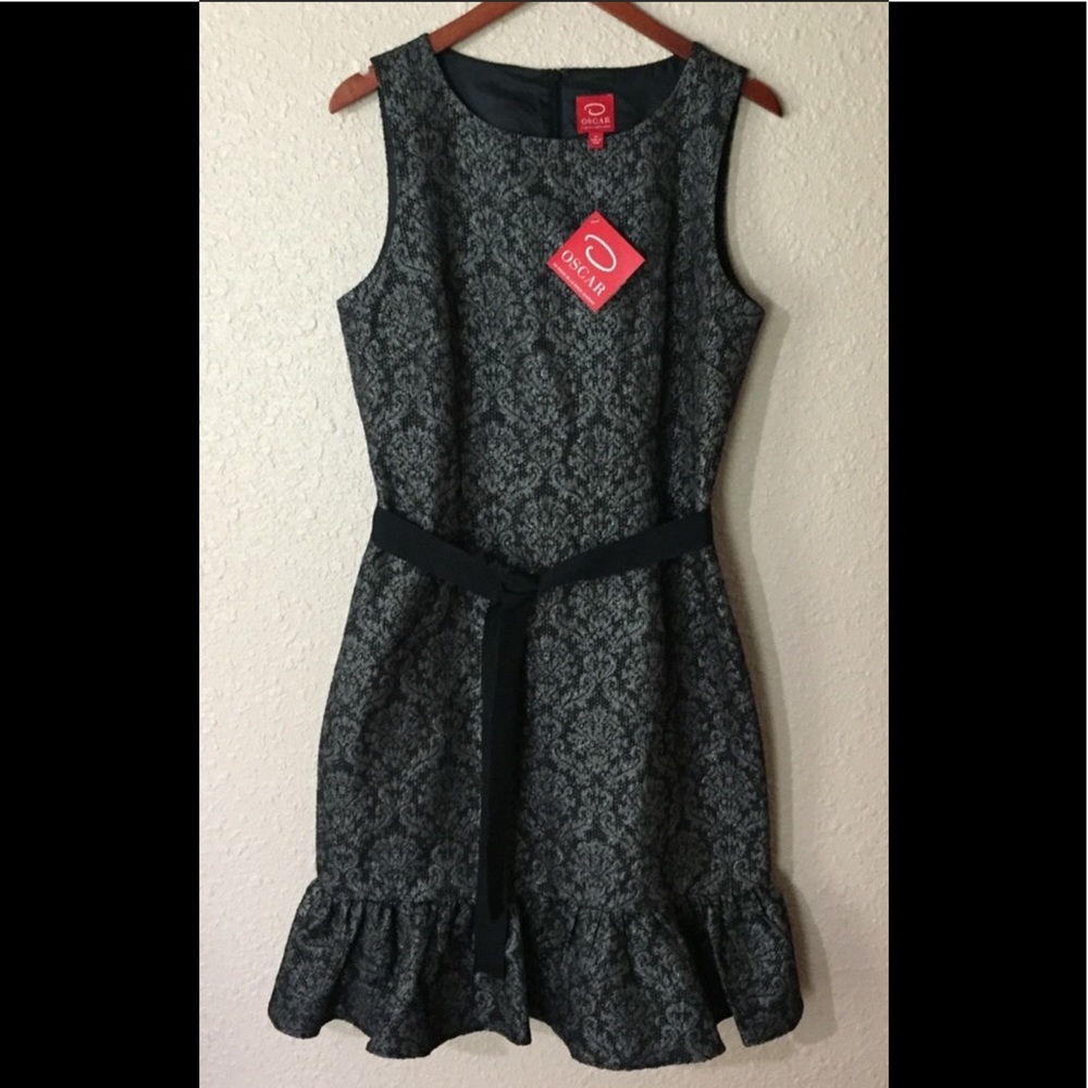 Oscar D’-  midi formal dress.
